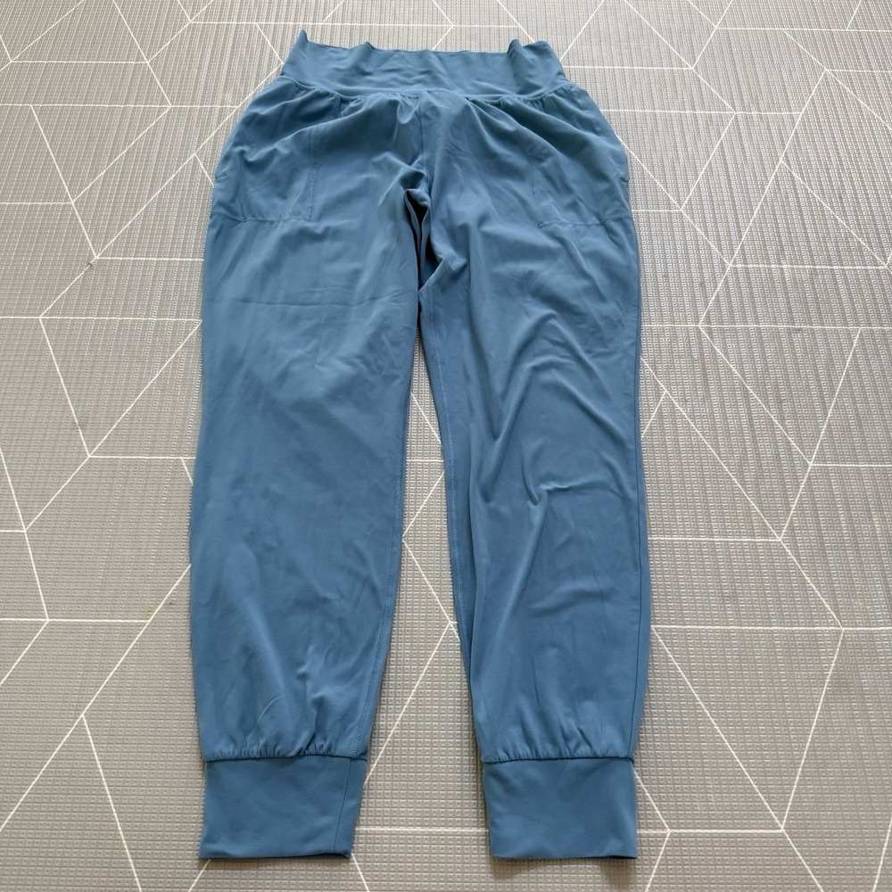 Athleta Salutation Jogger In Powervita Large Tall Blue Pockets Athleisure